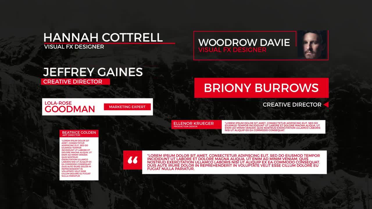 8个现代低三分之二素材库精选AE模板