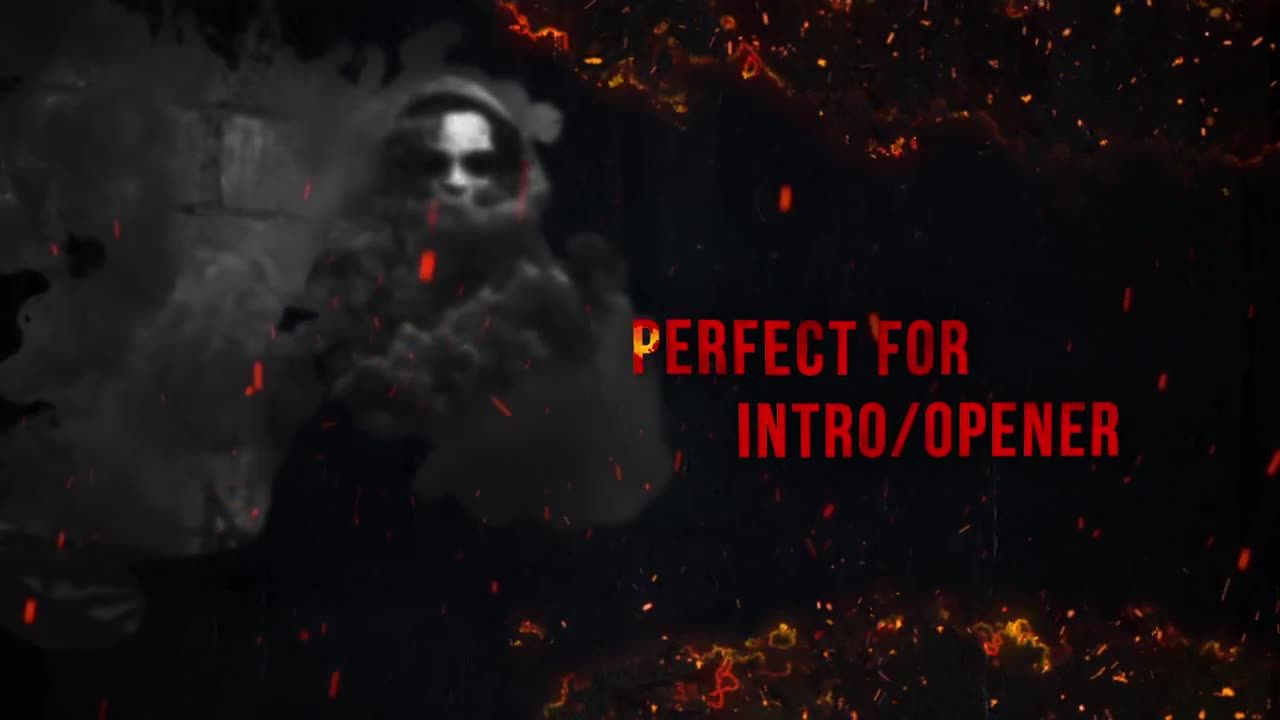 黑暗恐怖的标题序列素材库精选AE模板