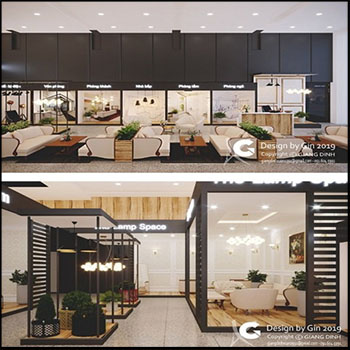 现代风格商业商场展示厅室内场景素材之家精选3D模型