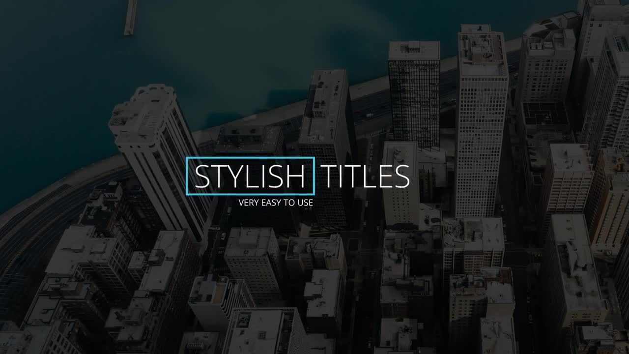 12款简洁文字标题字幕动画视频素材库精选pr模板