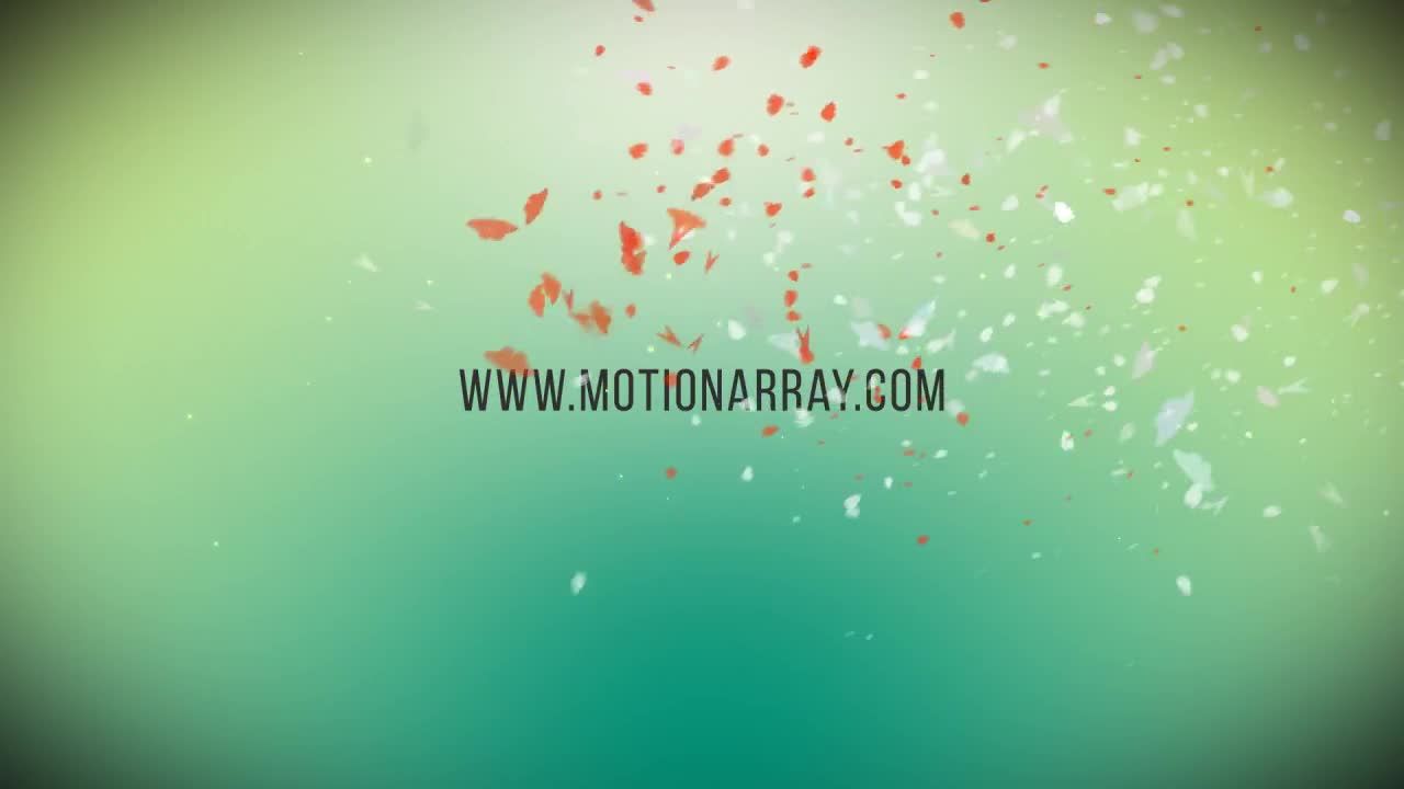 优美飞行蝴蝶效果logo展示素材库精选AE模板