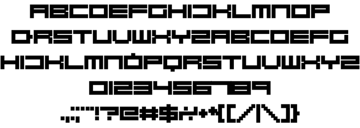 Robot Blocks font插图1