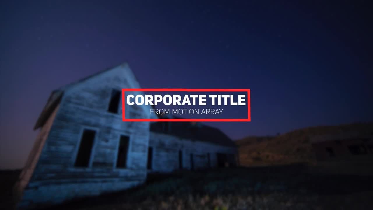 11个独特专业的标题动画素材库精选AE模板