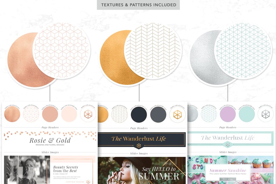 博客设计版块模板素材库精选素材 Blog Element Generator插图(6)