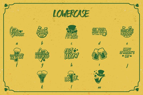 Lucky Irish Dingbats插图3