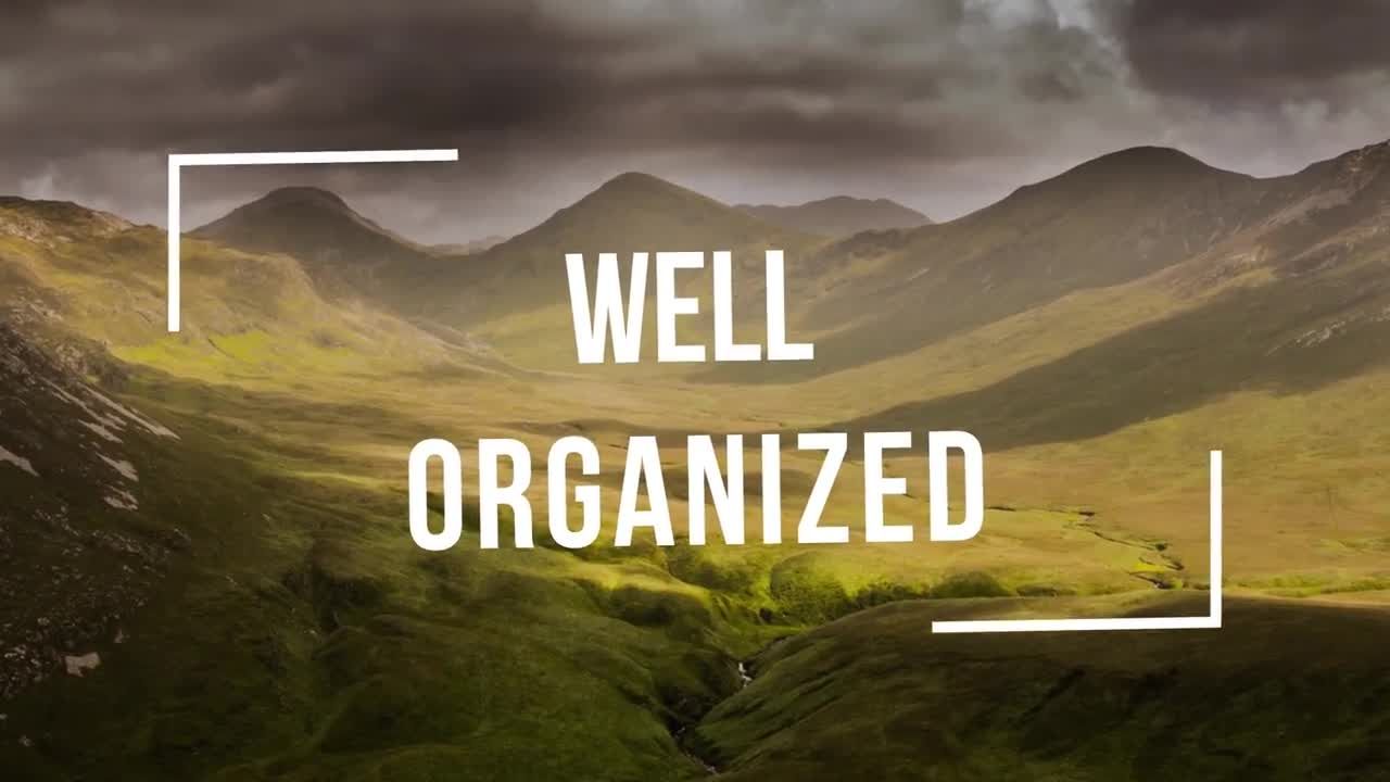 引人注目的动画视差效果幻灯片素材库精选AE模板