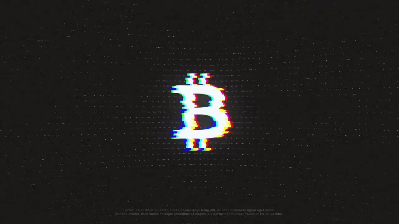 时尚毛刺扭曲效果标志素材库精选pr模板Stylish Glitch Logo