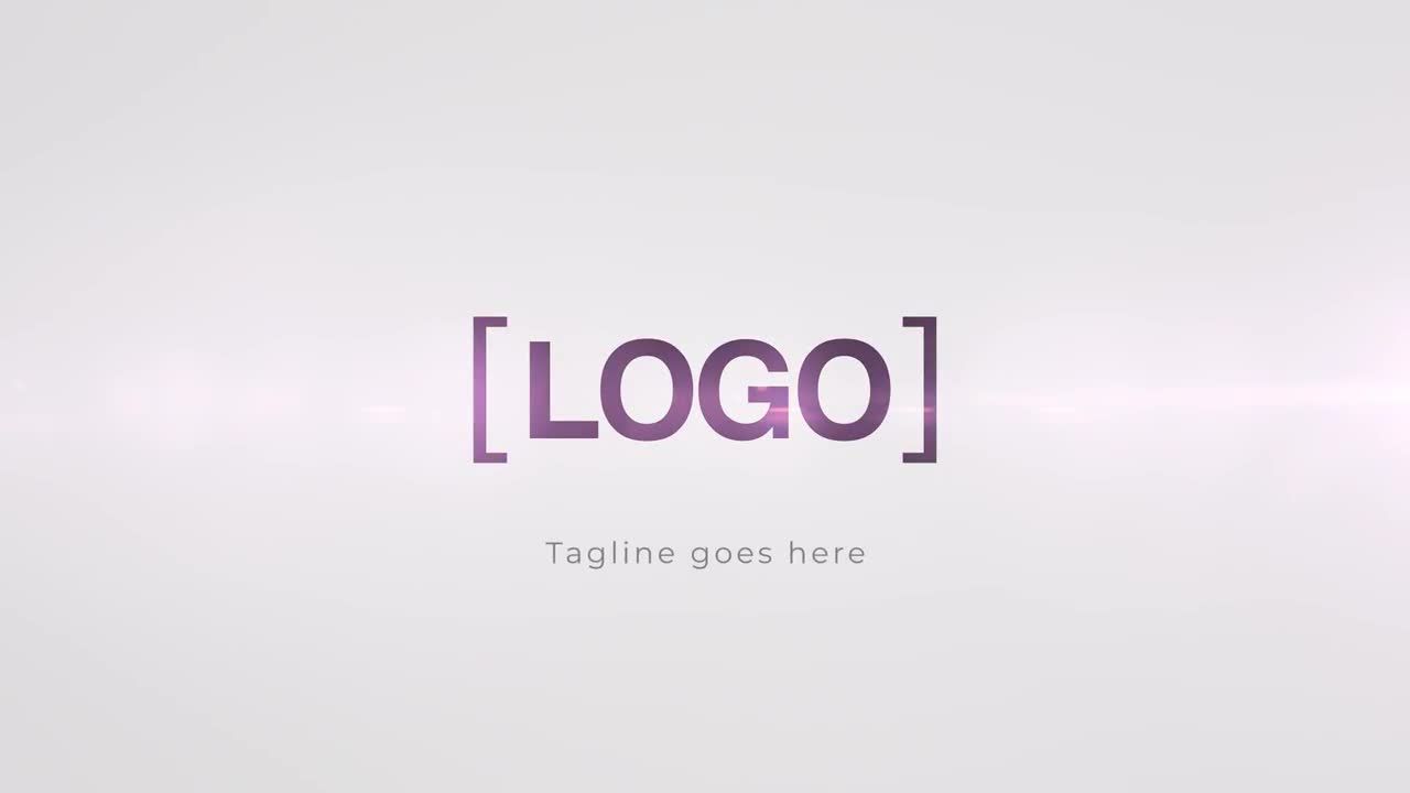 金属闪耀logo特效素材库精选AE模板