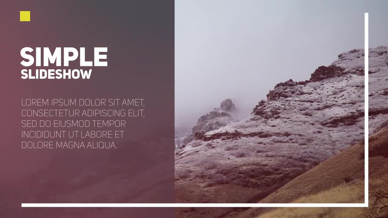 简单创意幻灯片多功能素材库精选AE模板