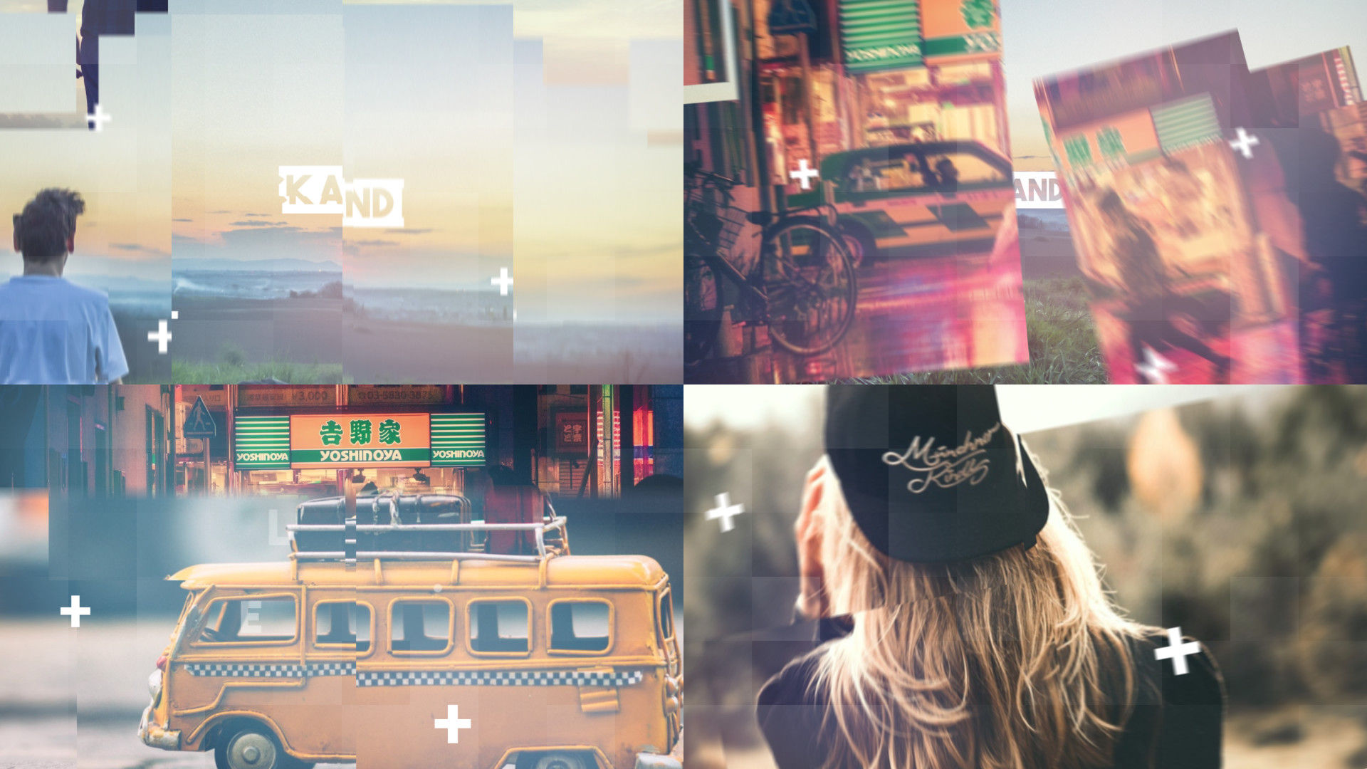 明亮且动态动画的运动照片展示素材库精选AE模板