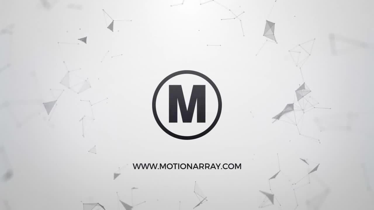 超现代扭曲的徽标显示素材库推荐PR模板