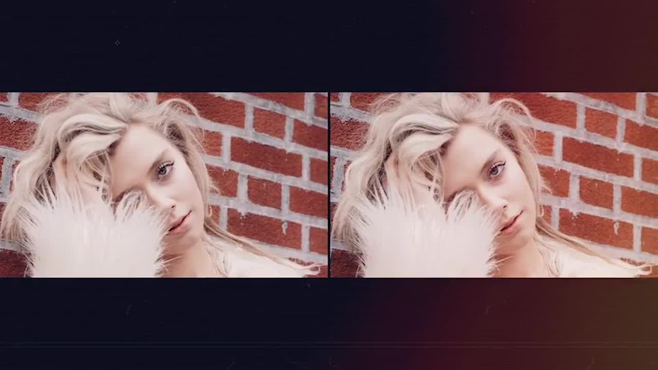 动态时尚小故障徽标开启器素材库精选AE模板