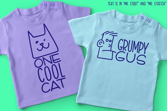 Kookyheads – a dingbat doodle font!插图3