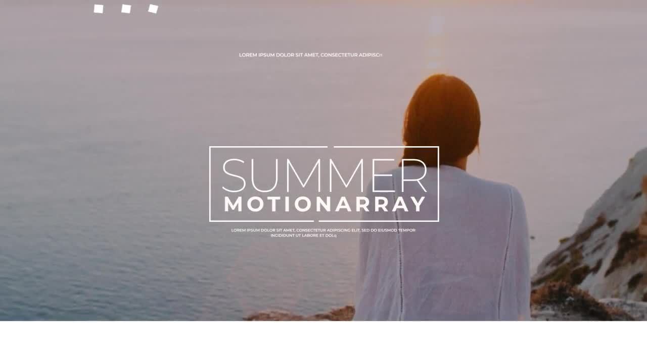 夏季幻灯片的简短介绍素材库精选AE模板