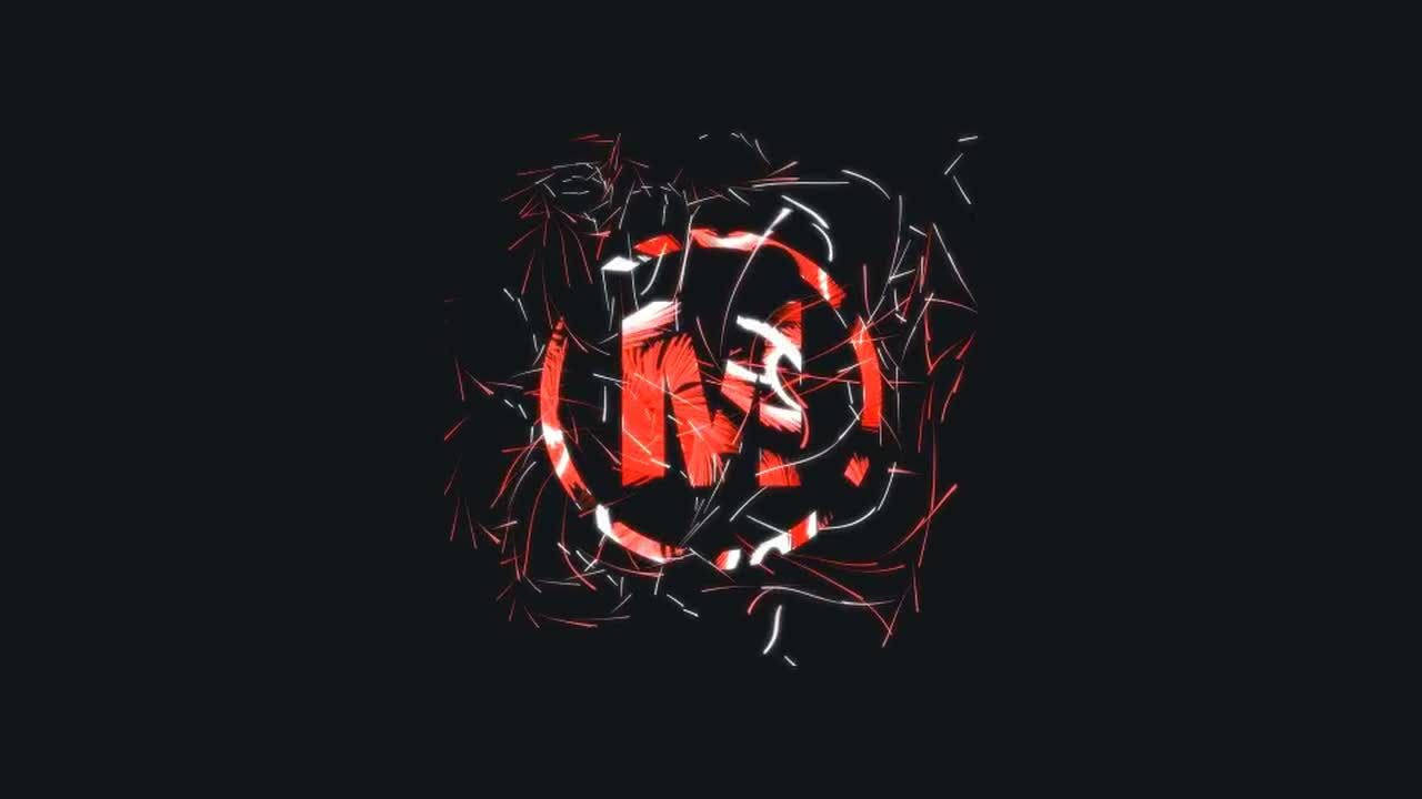 干净现代的数字粒子Logo设计展示素材库精选AE模板