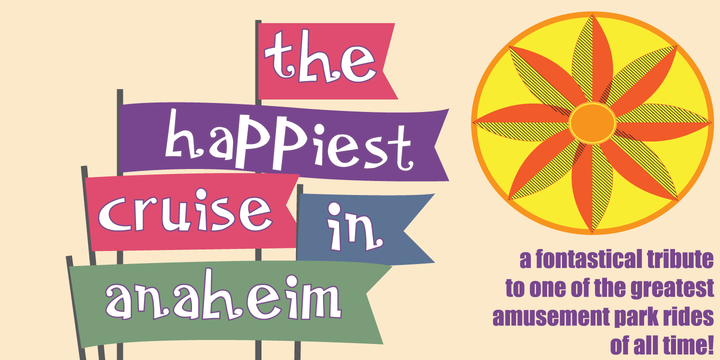 The Happiest Cruise in Anaheim Font插图