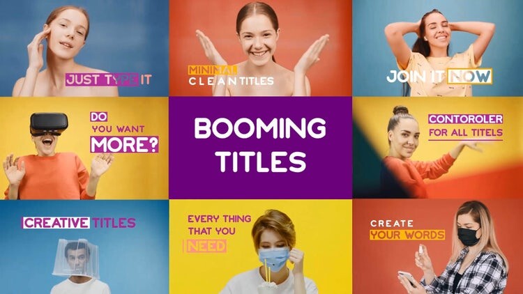 10个有趣创意的文本动画素材库精选AE模板