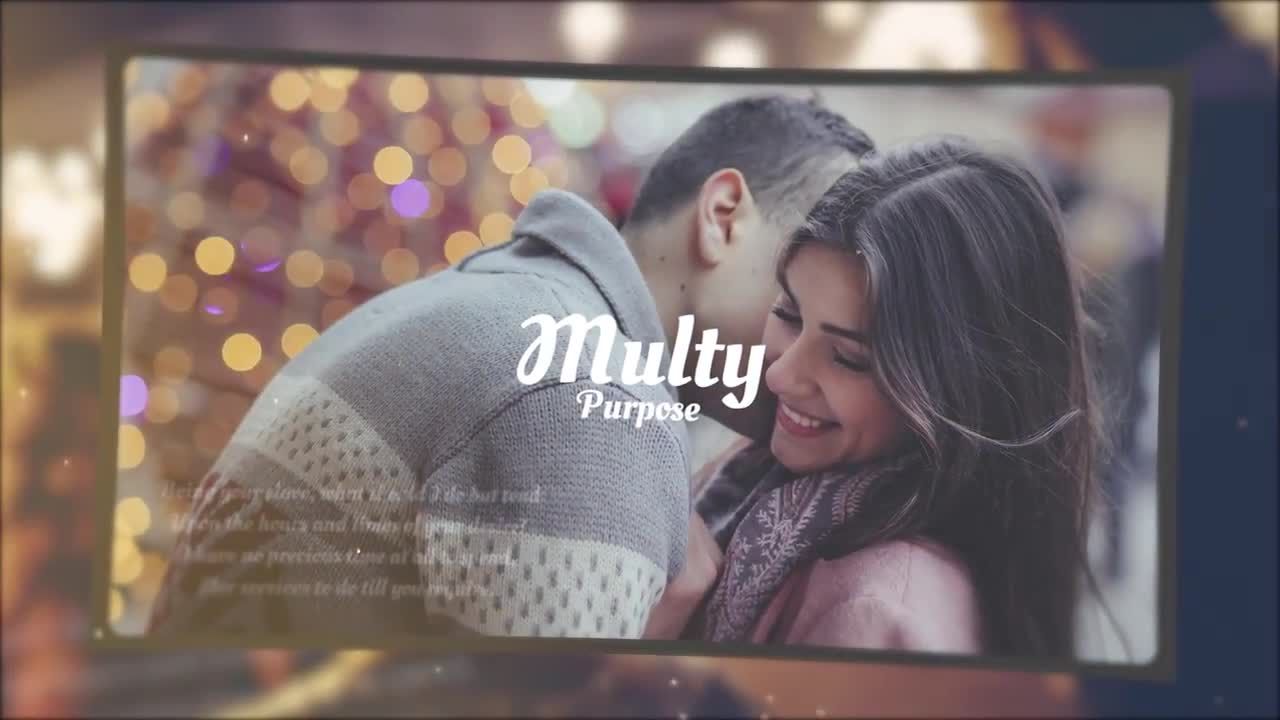 结婚周年浪漫婚礼动态温馨图文展示PR模板