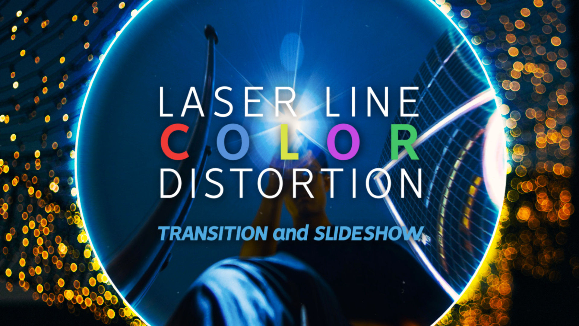 24个独特的激光线色彩失真转换过渡素材库推荐PR模板
