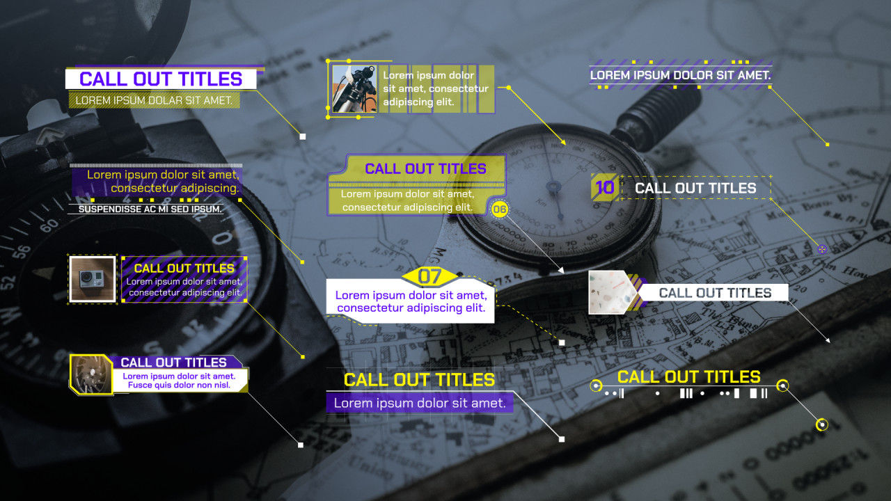 超现代快速活力的标注全屏标题动画素材库精选AE模板