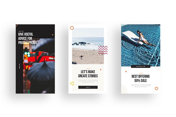 现代简约设计风格Instagram品牌故事设计素材包 Instagram Stories Pack插图(3)