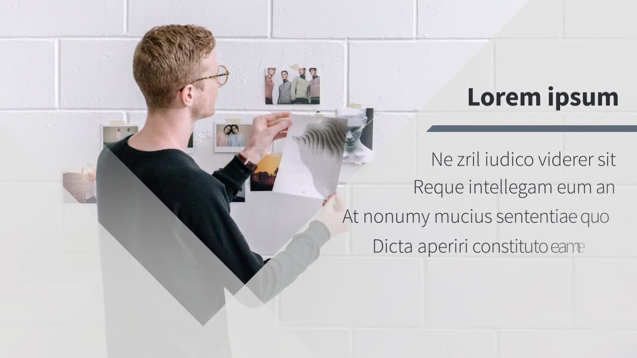 简约的企业开业AE文本模板素材