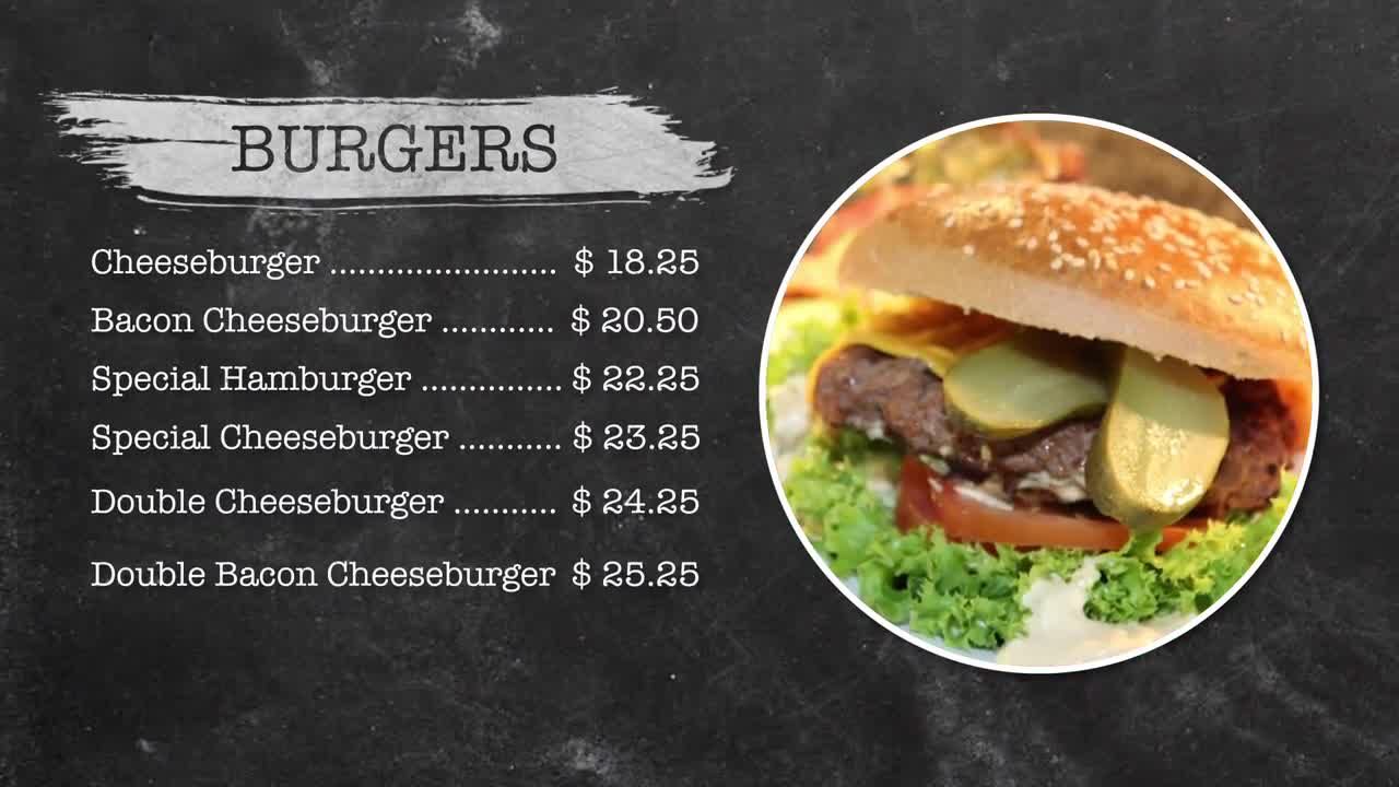 餐厅菜单素材库精选AE模板