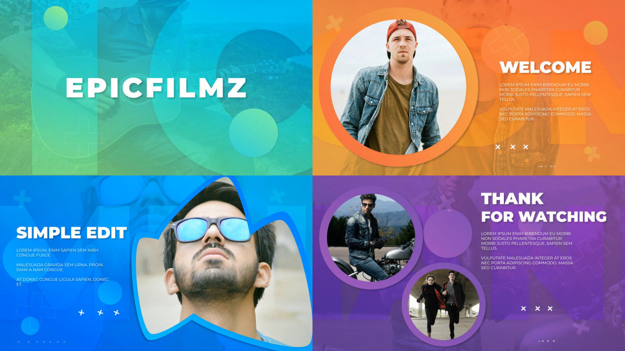 幻灯片放映器动画素材库精选AE模板