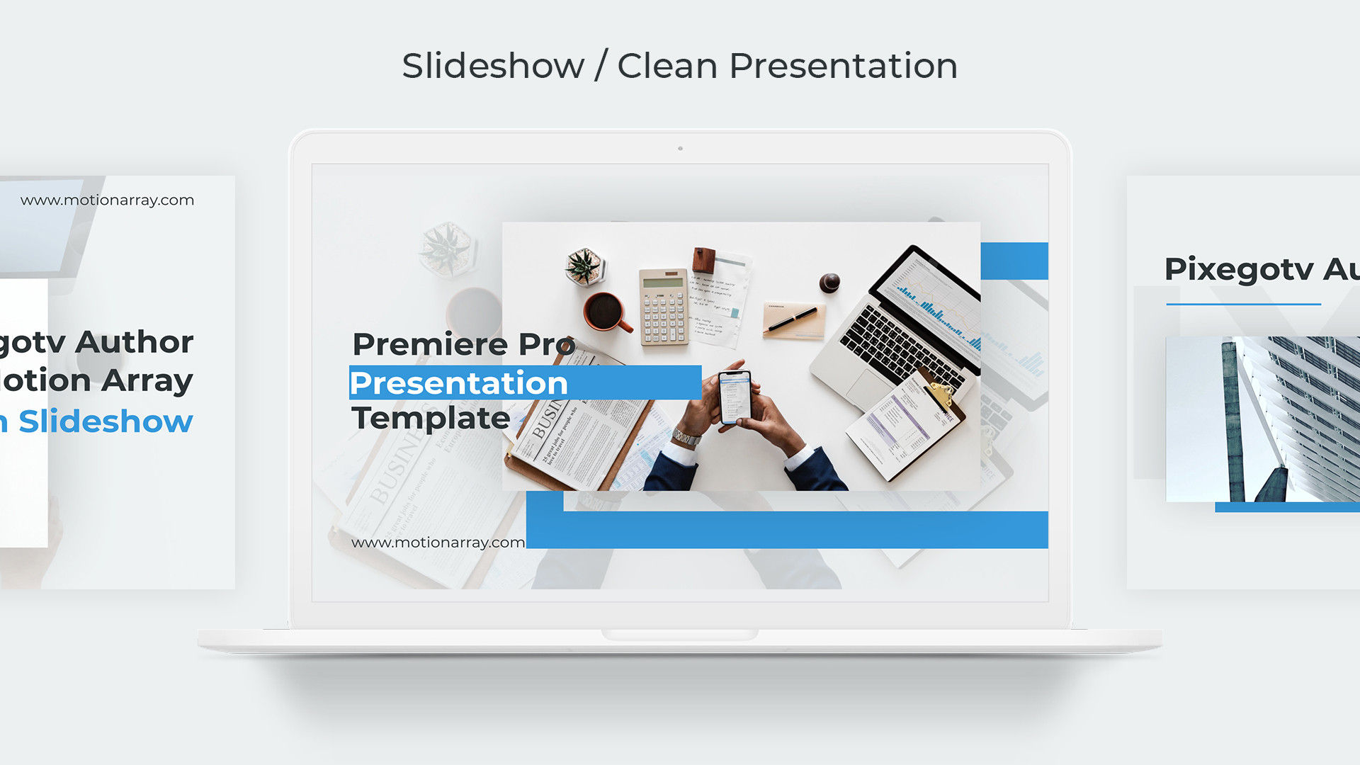 简洁大方的企业演示幻灯片Pr模板