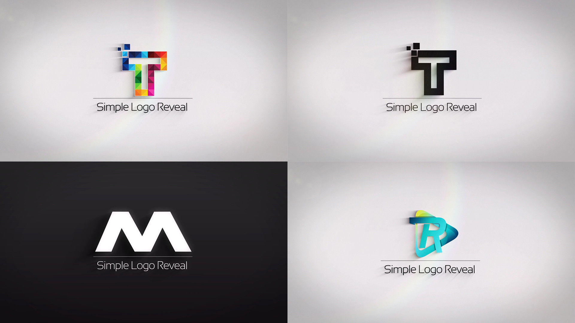 最小的徽标显示素材库精选AE模板