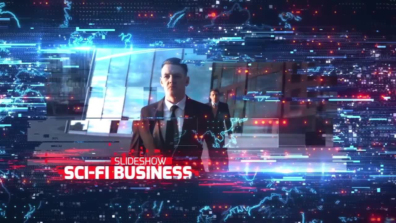 科幻效果的商业会议活动ae模板