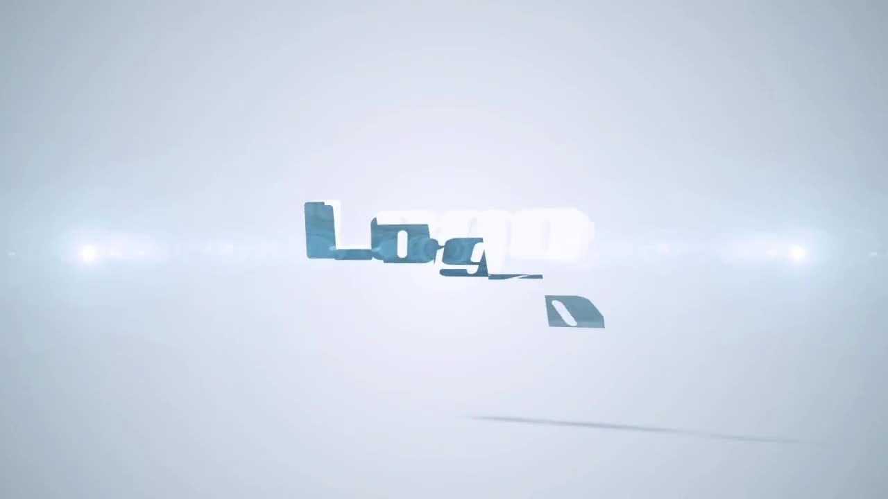 简单的旋转徽标素材库精选AE模板