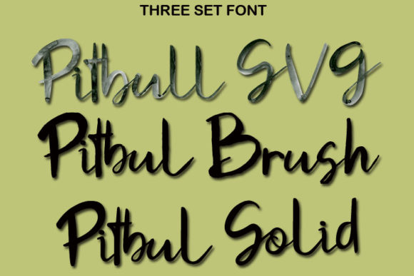 Pitbull Font插图3
