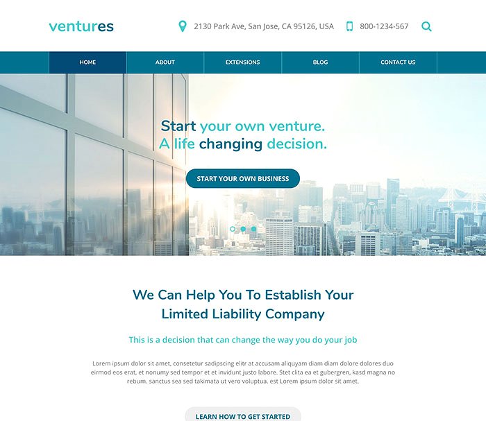 多色可调简洁的公司企业官方网站模板素材库精选插图(2)