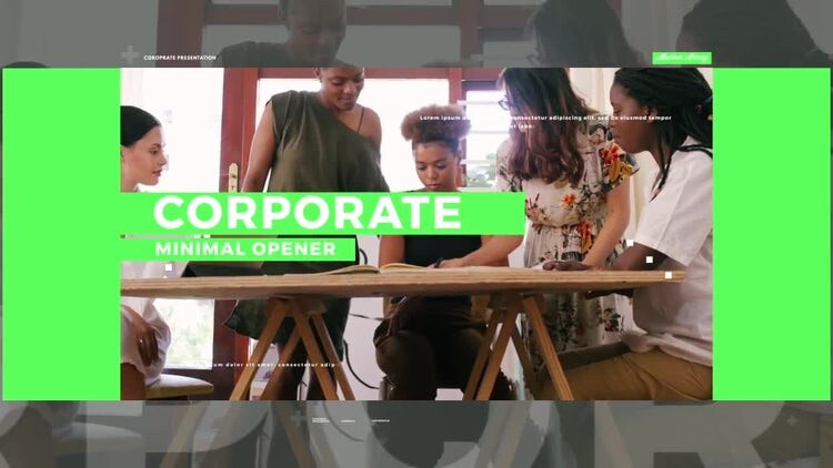 现代简洁的公司介绍幻灯片素材库精选AE模板