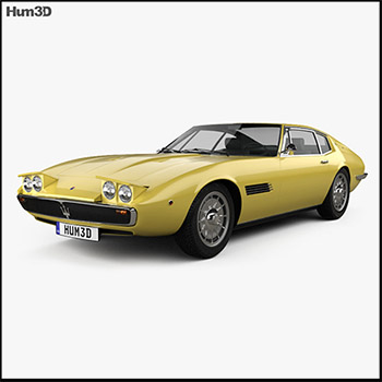 玛莎拉蒂Maserati Ghibli coupe 1967 素材之家精选3D模型
