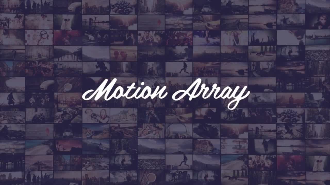 电影马赛克效果照片展示素材库精选AE模板