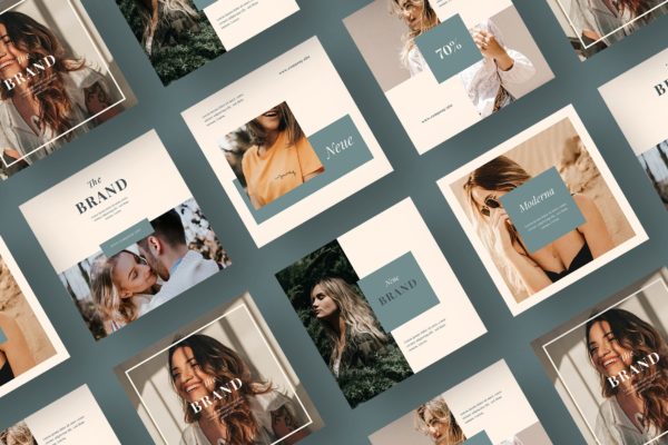 时装品牌故事社交推广设计素材 ADL Social Media Kit.49