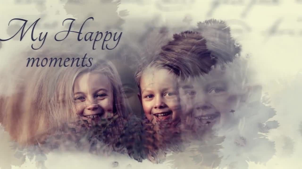 美丽而有机的记忆视差动画素材库精选AE模板