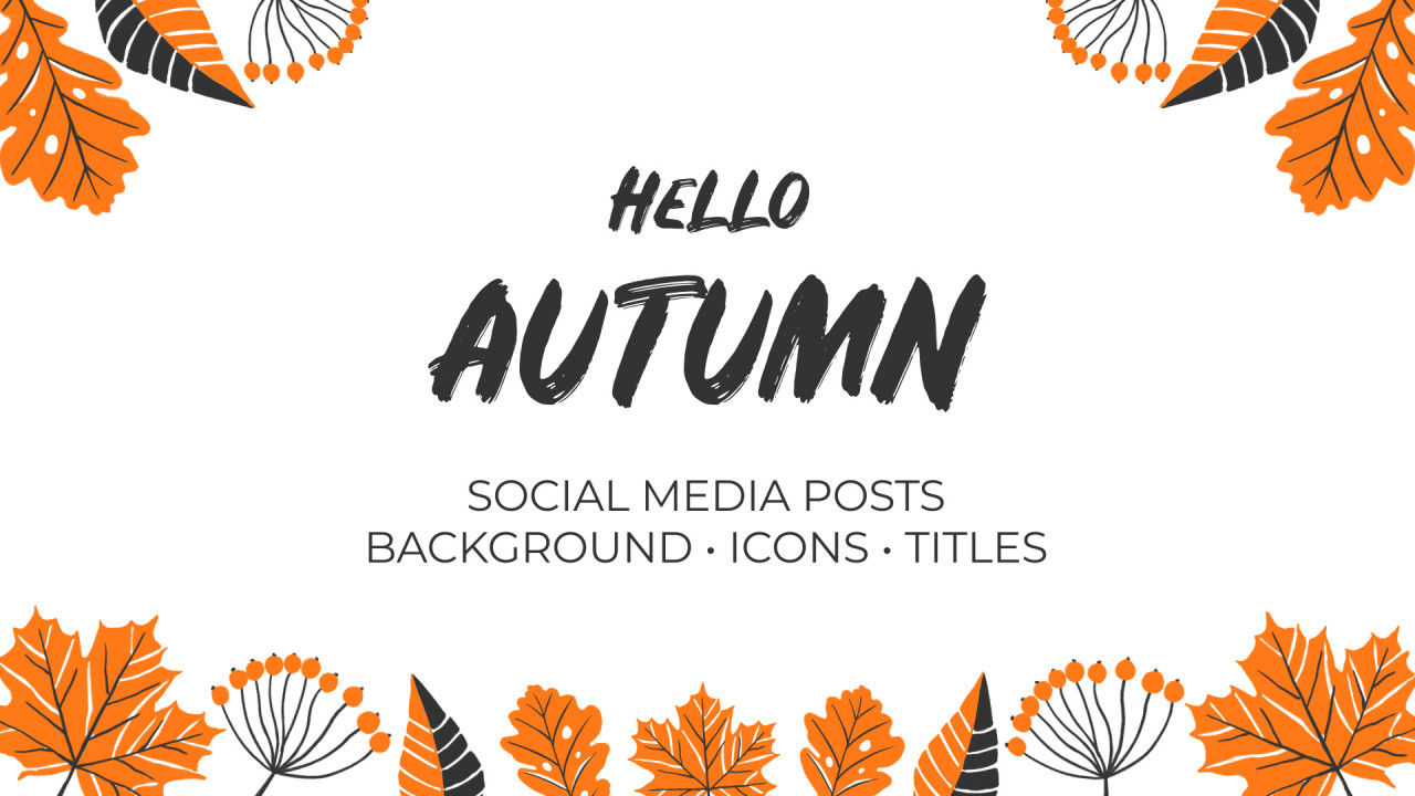 你好秋天手绘包产品品牌介绍素材库精选AE模板