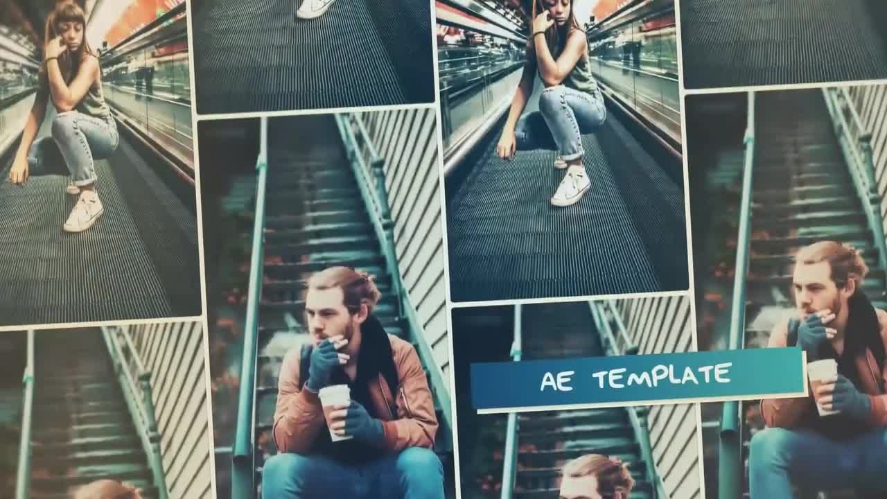 动态广告幻灯片照片展示素材库精选AE模板