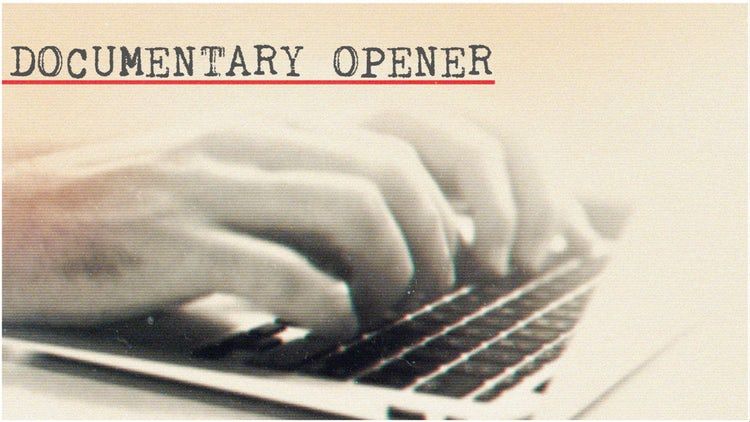 复古创意的记录片开场白素材库精选AE模板