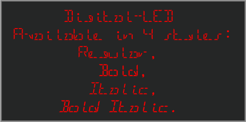 Digital-LED-Demo font素材之家精选英文字体