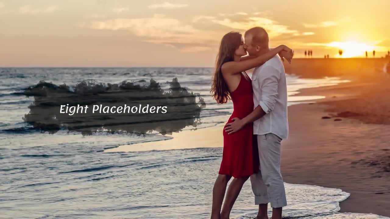 照片飞溅效果幻灯片素材库精选AE模板