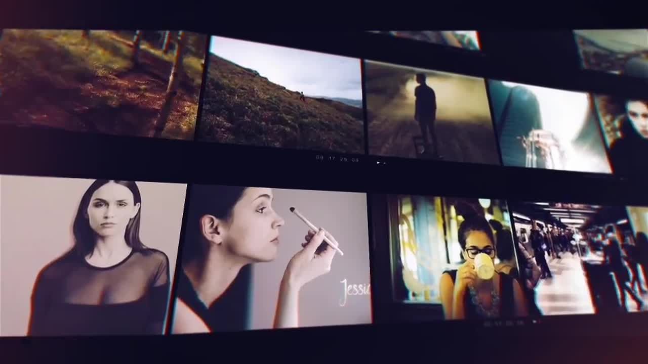 徽标视频帧幻灯片显示素材库精选AE模板