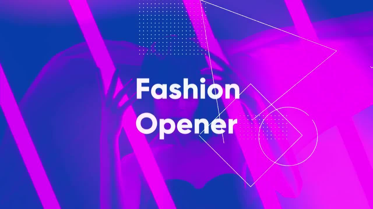 时尚酷炫性感背景效果开场白Pr模板