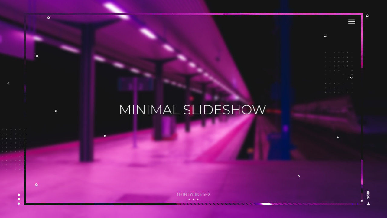 简洁图片介绍幻灯片开场素材库推荐PR模板