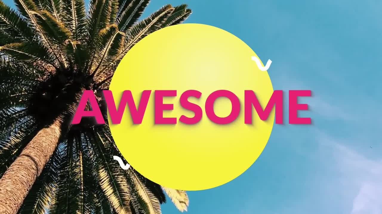 色彩缤纷的夏季幻灯片素材库精选AE模板