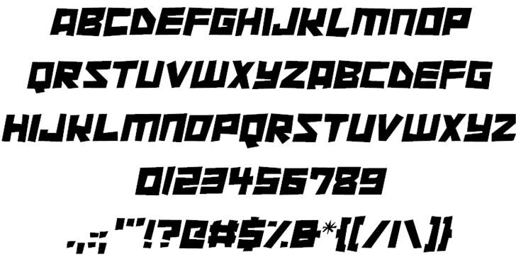 Cutout City font插图2