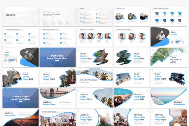 多用途信息科技企业数据分析工作汇报PPT幻灯片模板 Believe – Multipurpose PowerPoint Presentation插图(1)